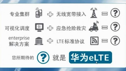 微分享：华为eLTE方案概述（企业级LTE方案）